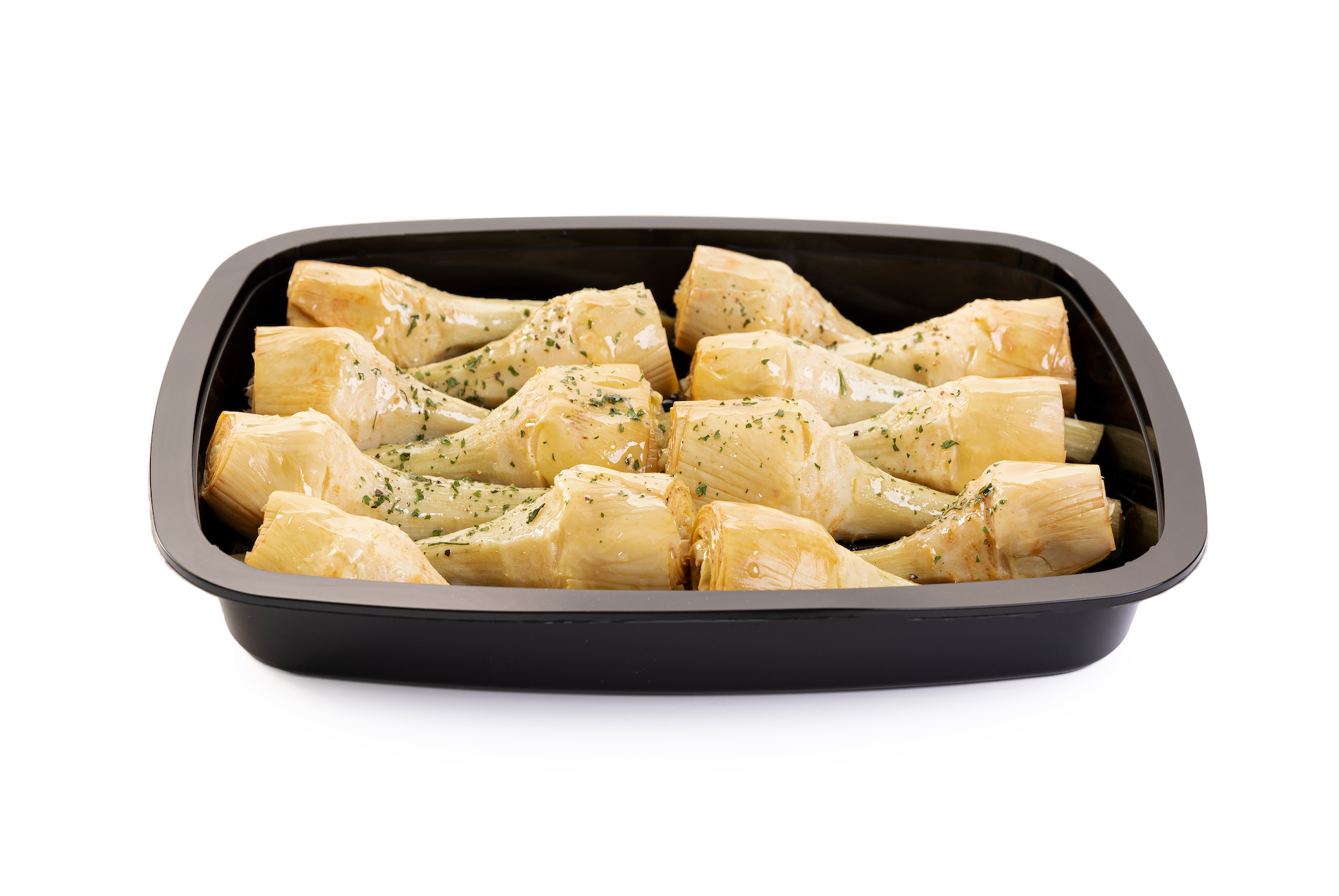 Carciofi con gambo alla romana