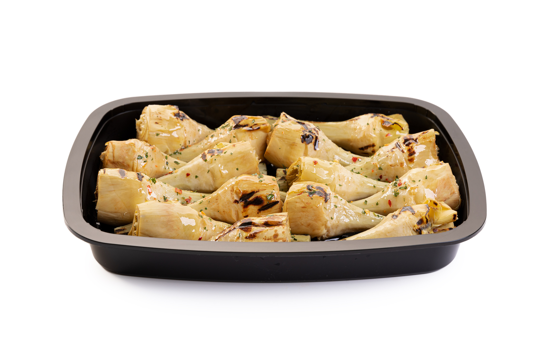 Carciofi con gambo arrostiti